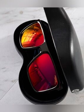 New Authentic Carrera Festival Edition Sunglasses Red Mirror Lens w Case